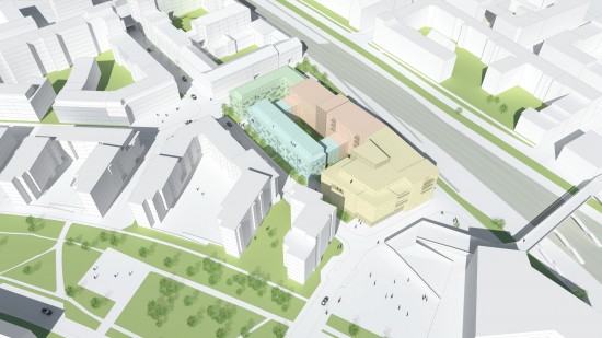 Fysisk planering inför detaljplan av kvarter i Lund. Mitt jobb var 3D modellering och visualisering. Tengbom arkitekter