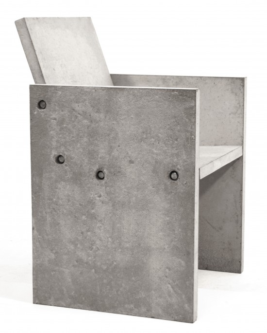 Gjutet - Concrete chairs made by Jimmy Bussenius 2008, 3 chairs were made